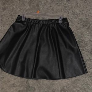 Black Pleather Skirt